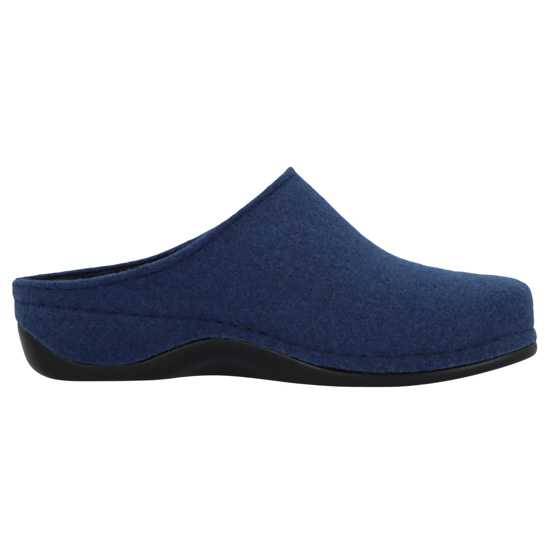 blaue hausschuhe seitenansicht rechts