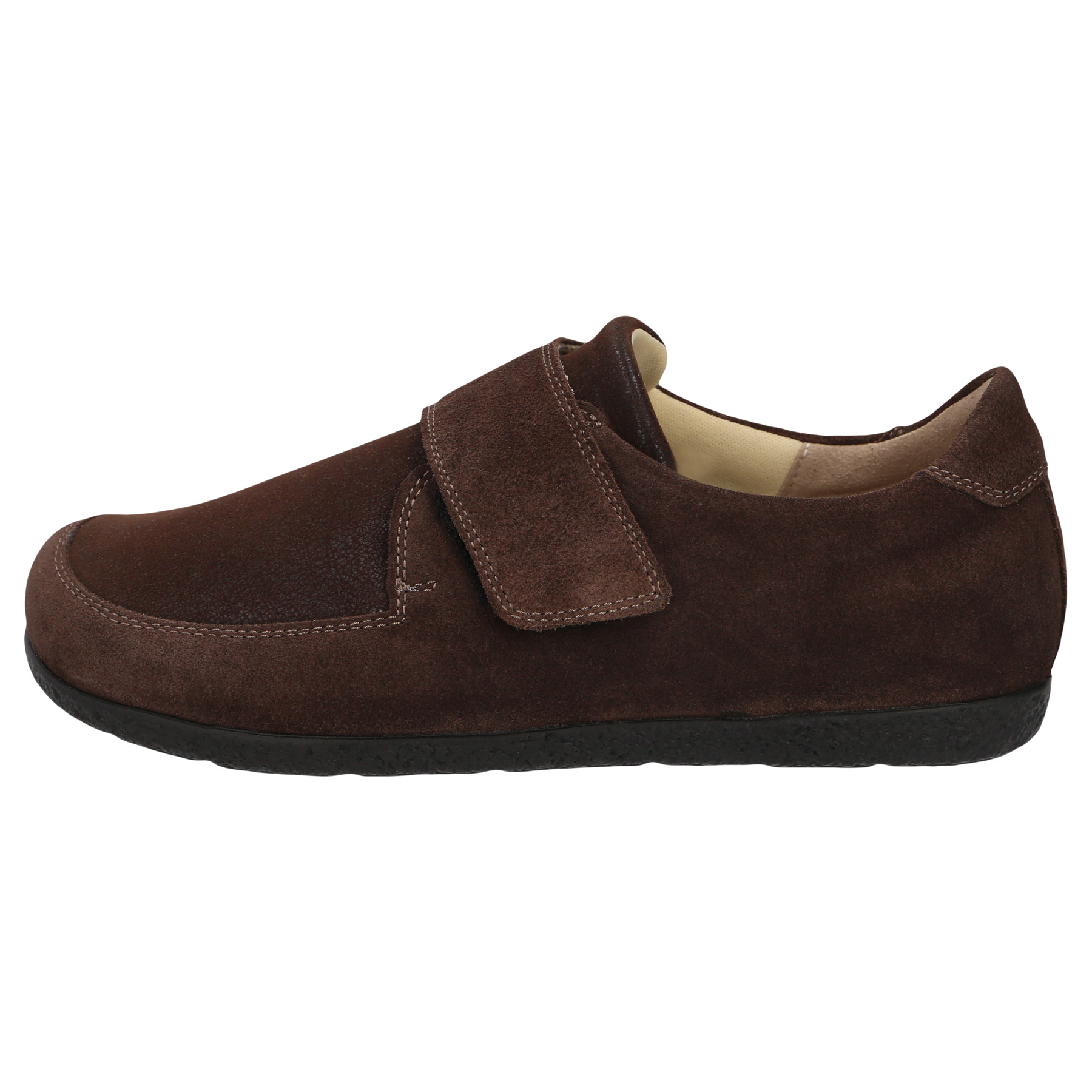braune halbschuh seitenansicht links