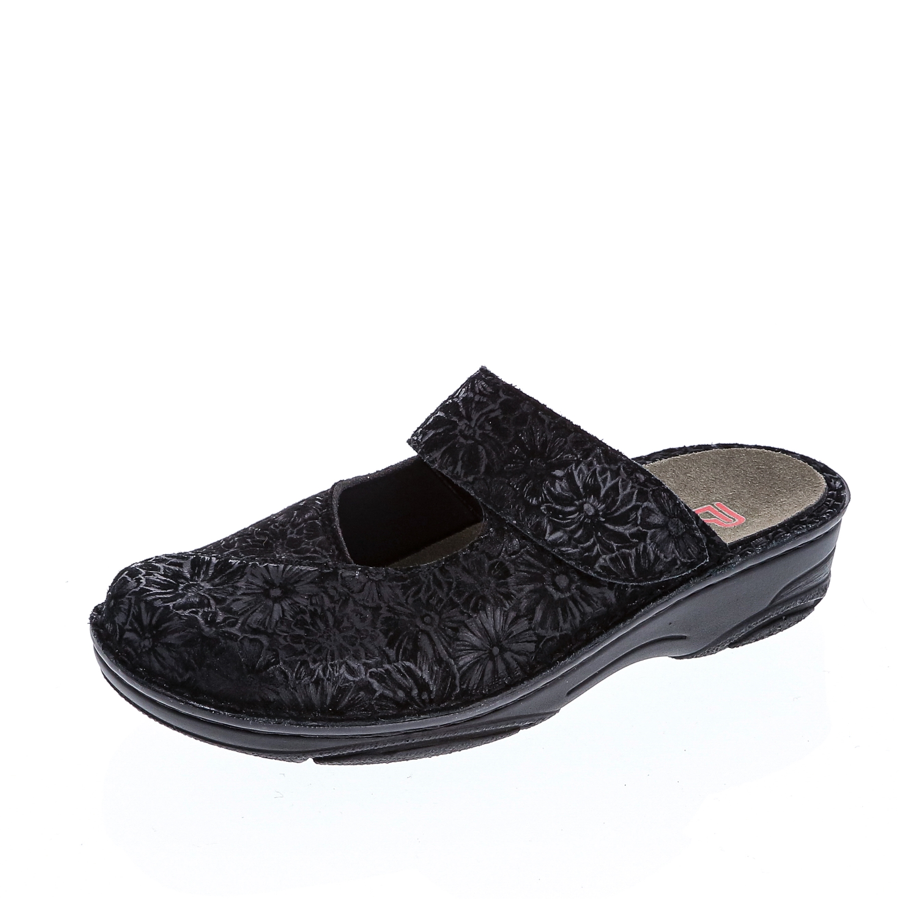 schwarz Nappa/Velours