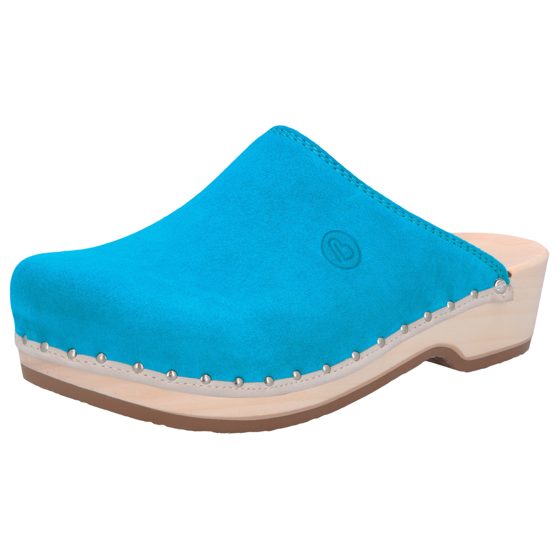 blaue holzschuhe 3-4 ansicht