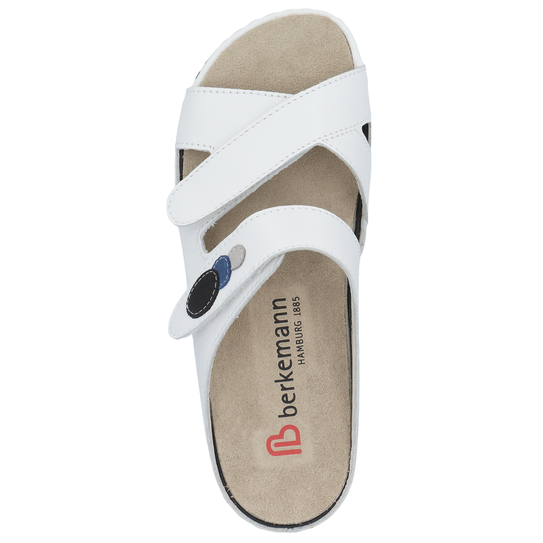 weiße pantolette draufsicht