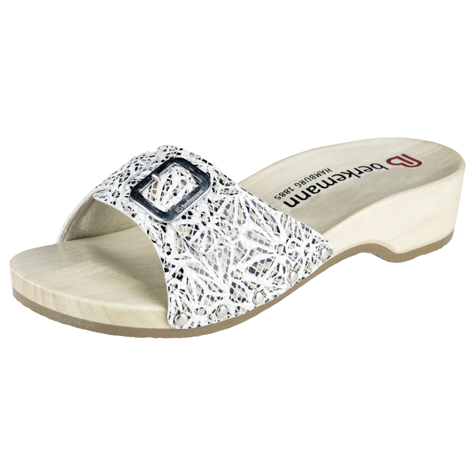 weiße holzschuhe 3-4 ansicht