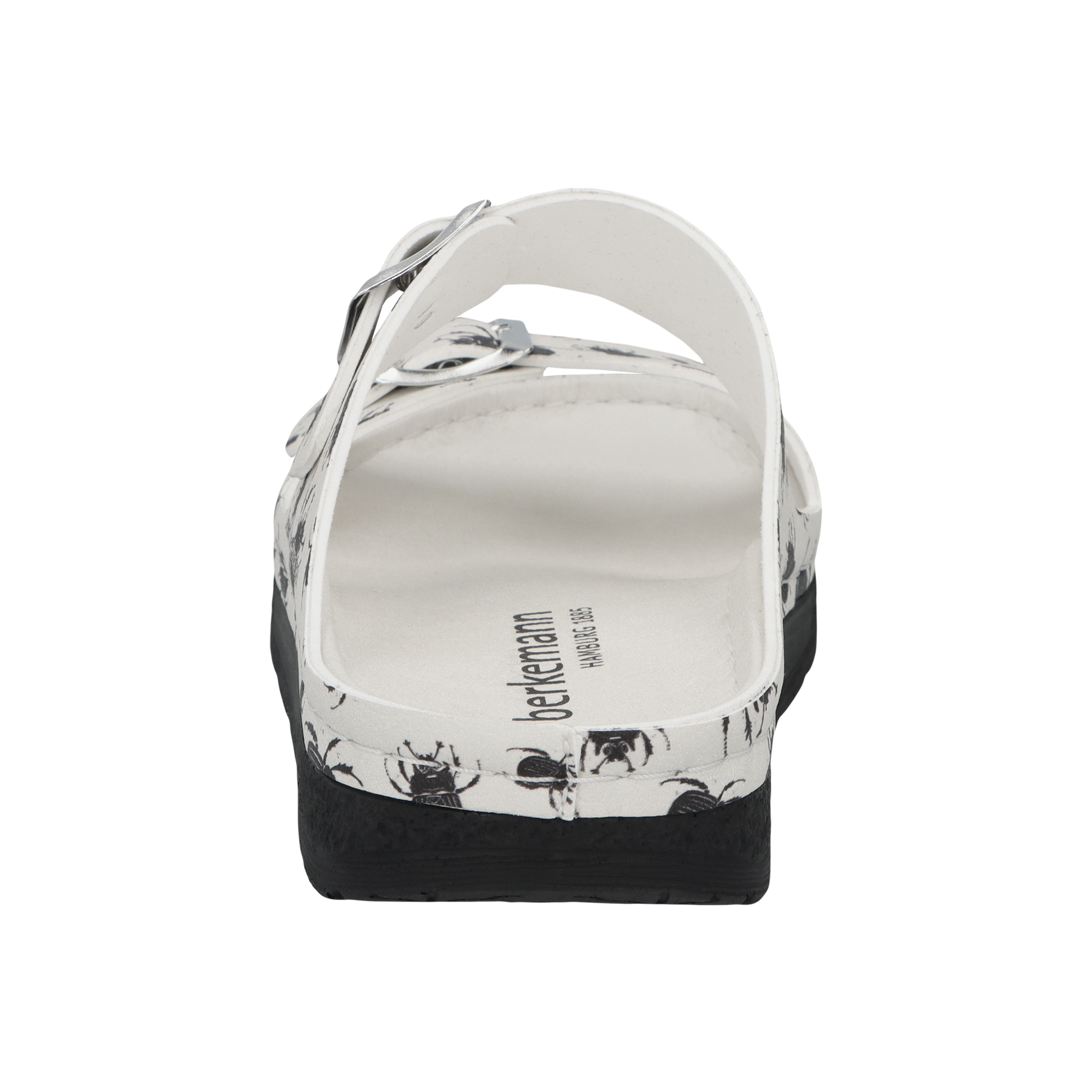 weiße pantolette hinteransicht