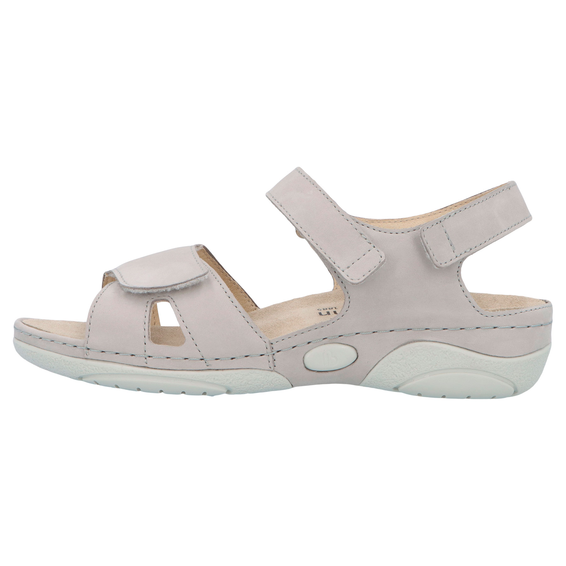 graue sandale seitenansicht links