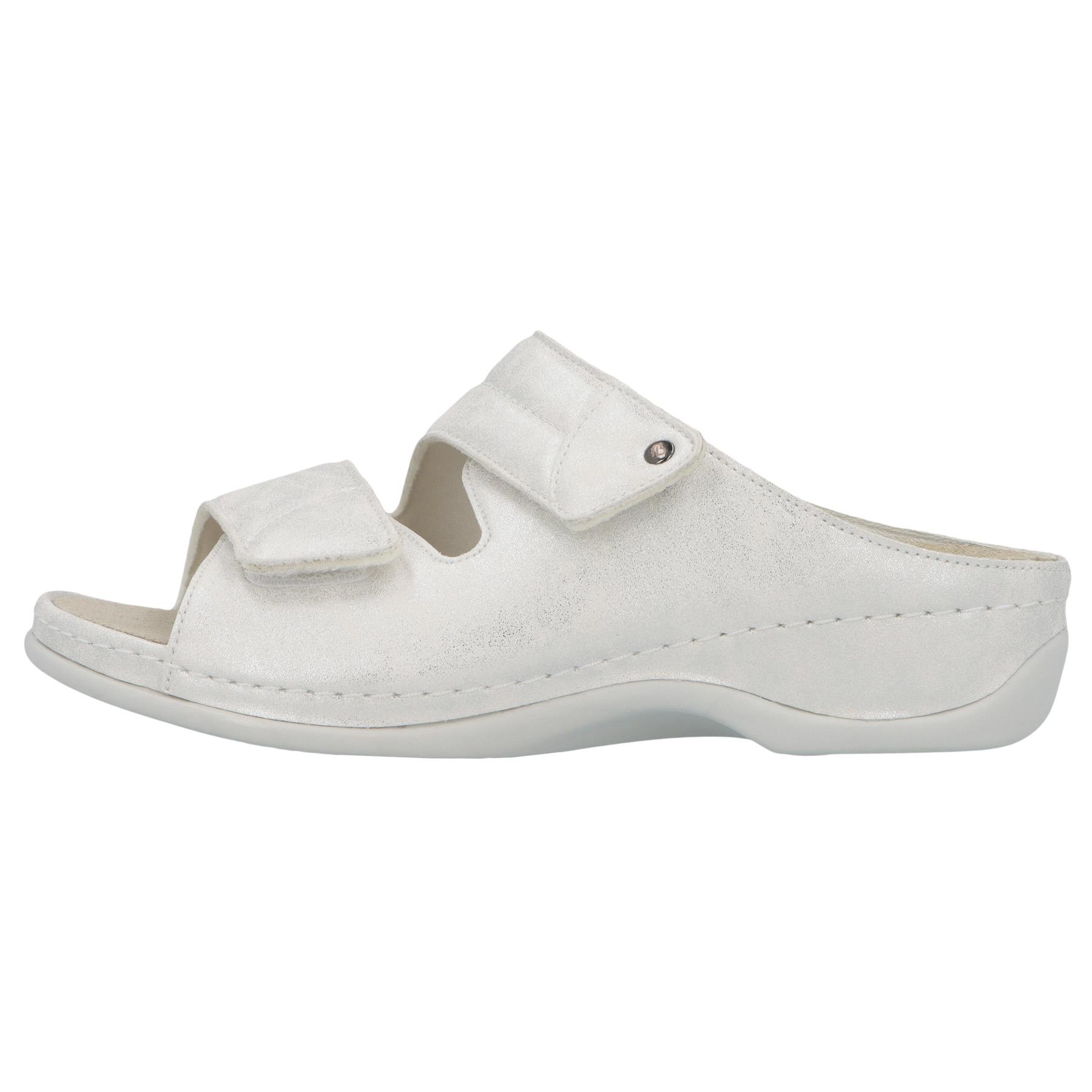 mehrfarbige pantolette seitenansicht links