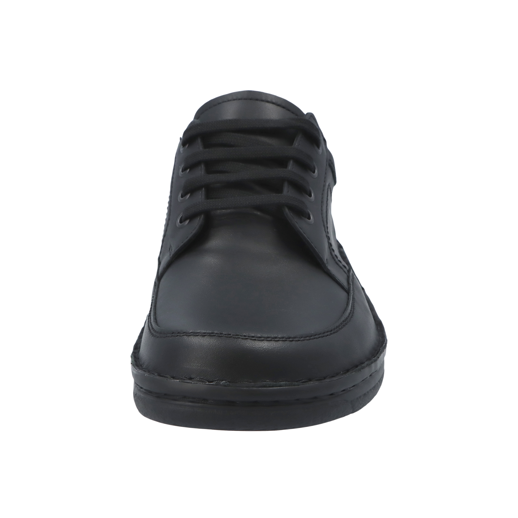 schwarze halbschuh vorderansicht