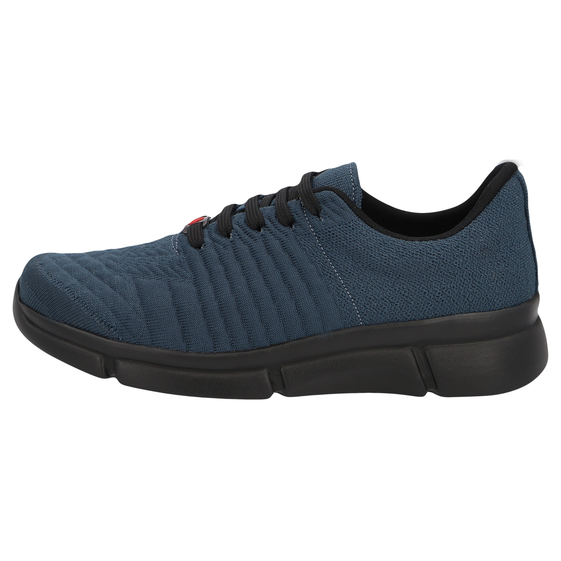 blaue sneaker seitenansicht links
