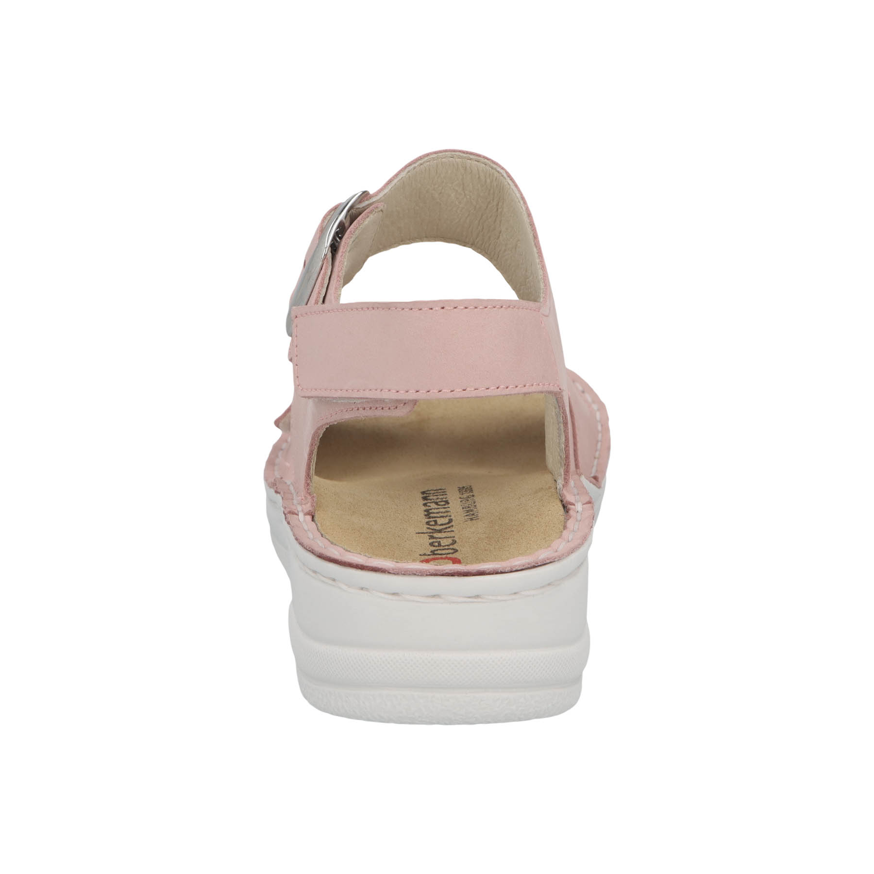 rote sandale hinteransicht