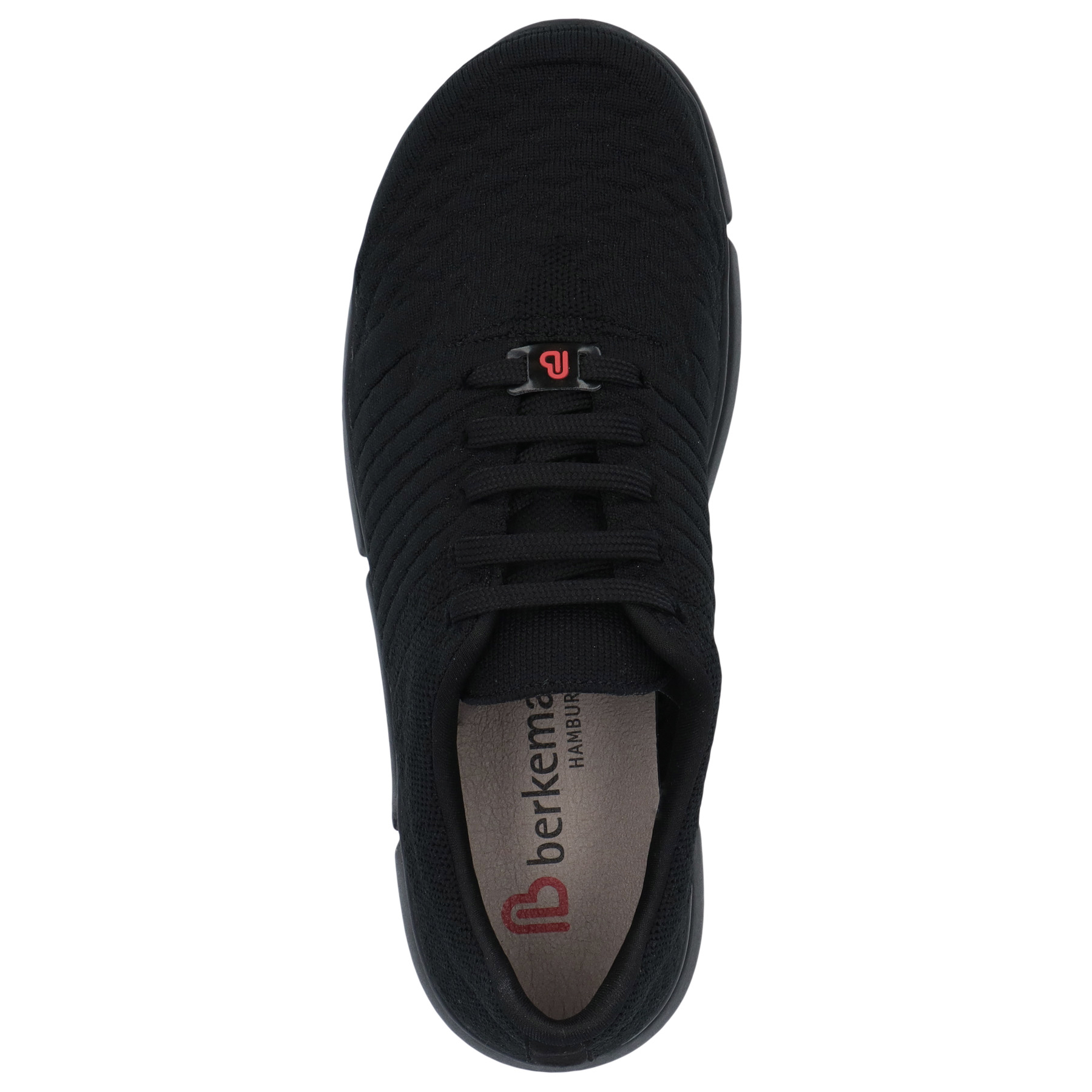 schwarze sneaker draufsicht