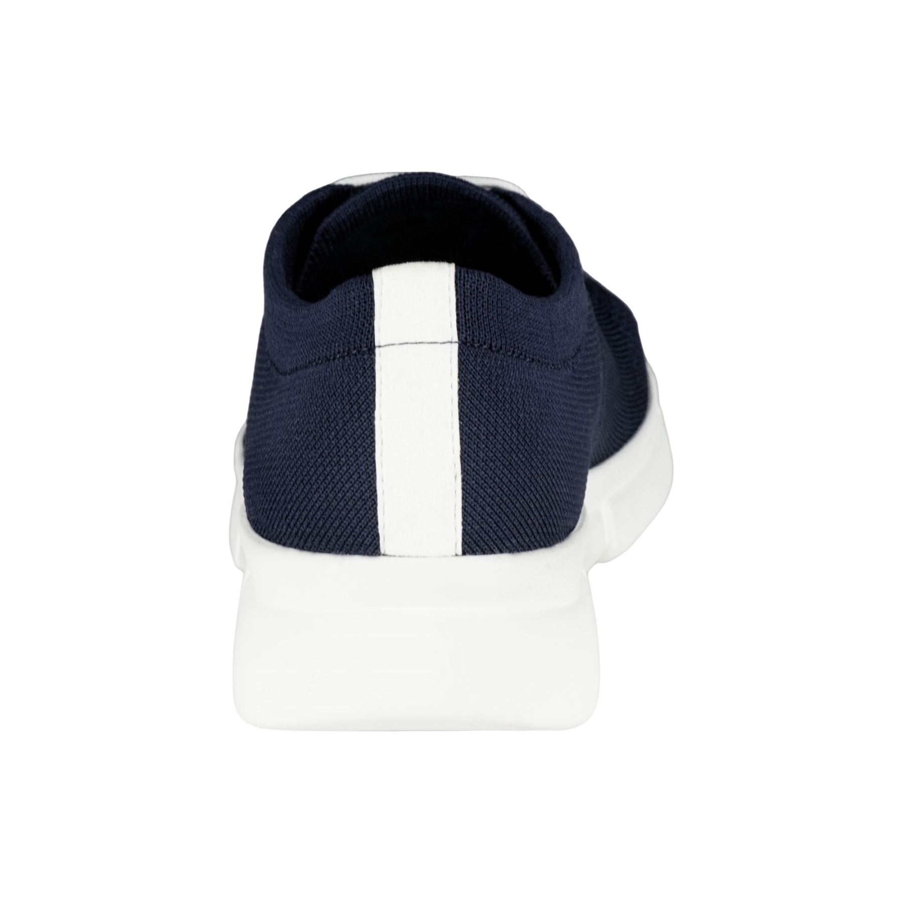 blaue sneaker hinteransicht