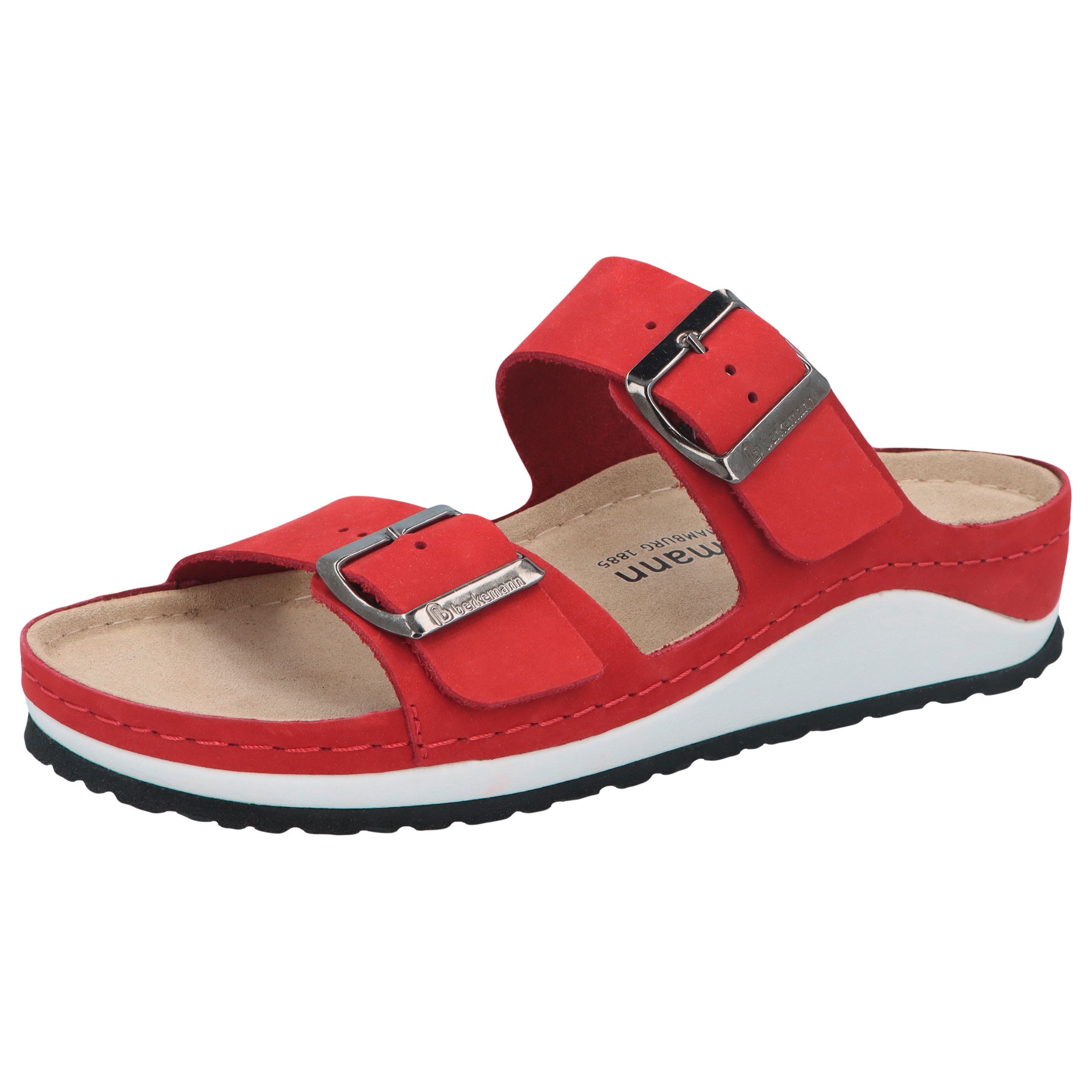 rote pantolette 3-4 ansicht