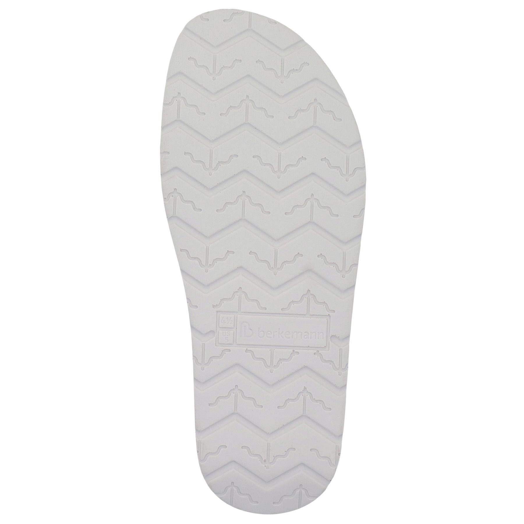 blaue pantolette sohlenansicht