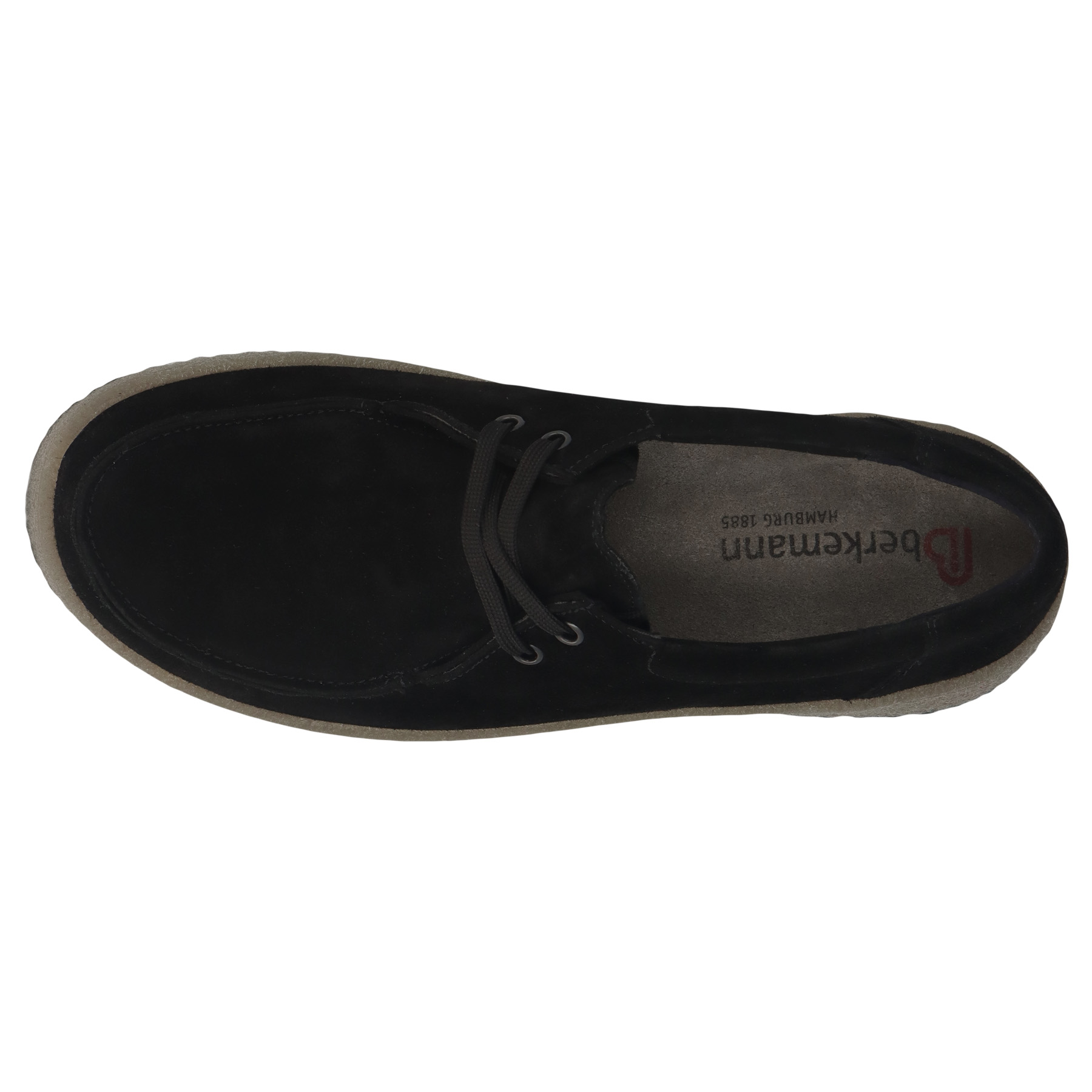 schwarze halbschuh draufsicht