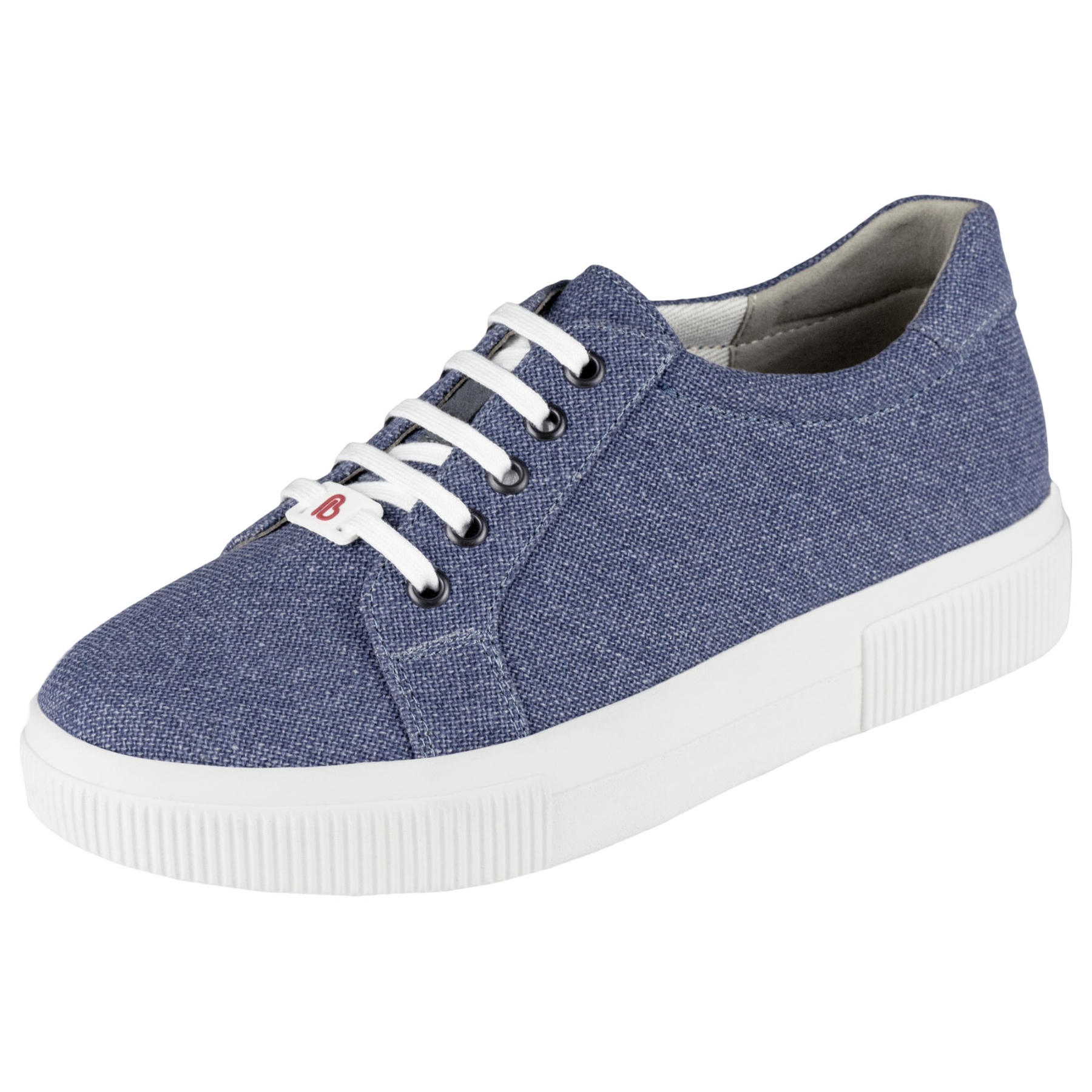 blaue halbschuh 3-4 ansicht