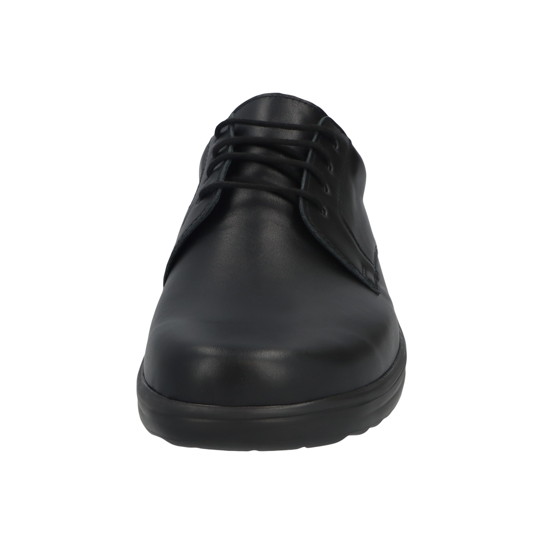 schwarze halbschuh vorderansicht