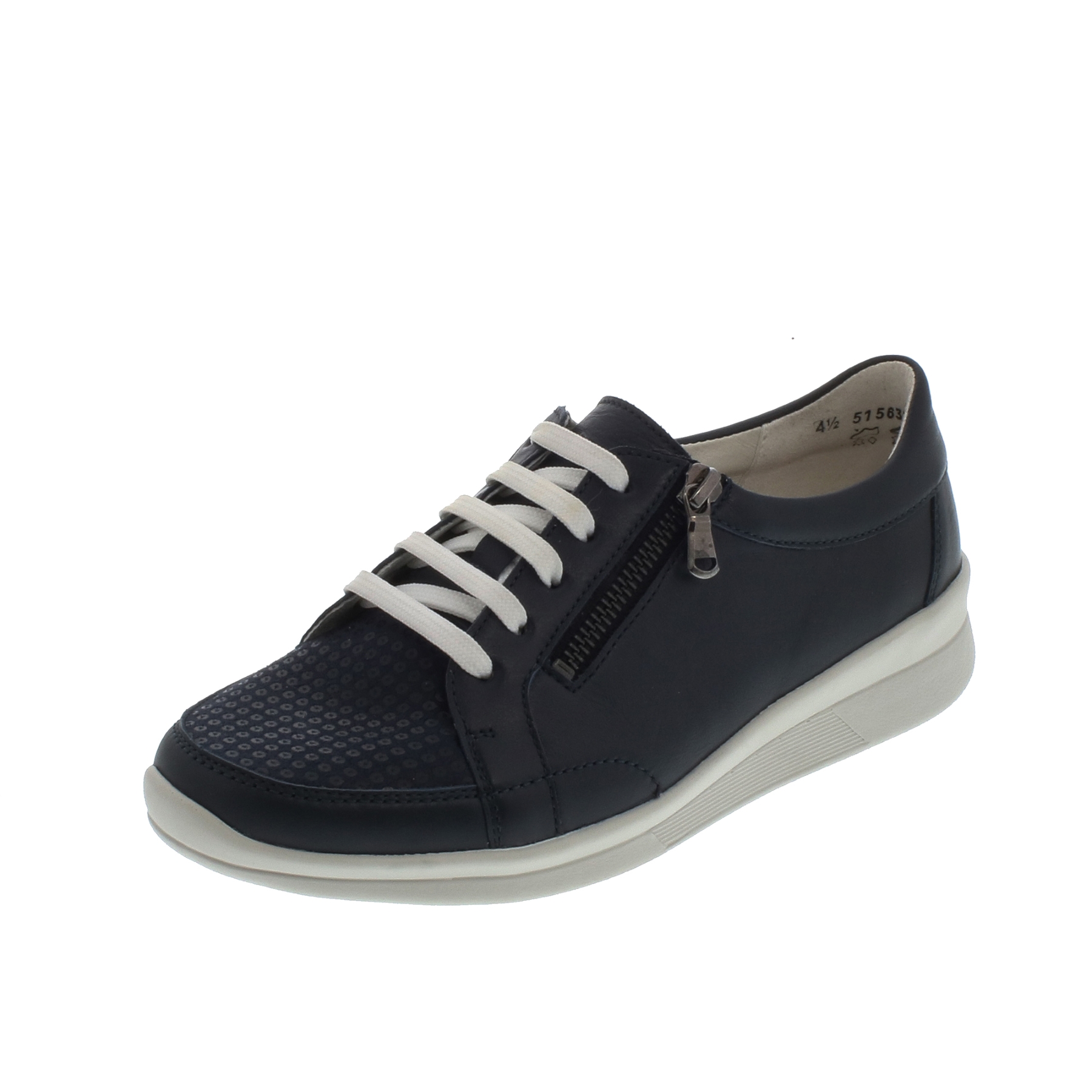 blaue halbschuh 3-4 ansicht