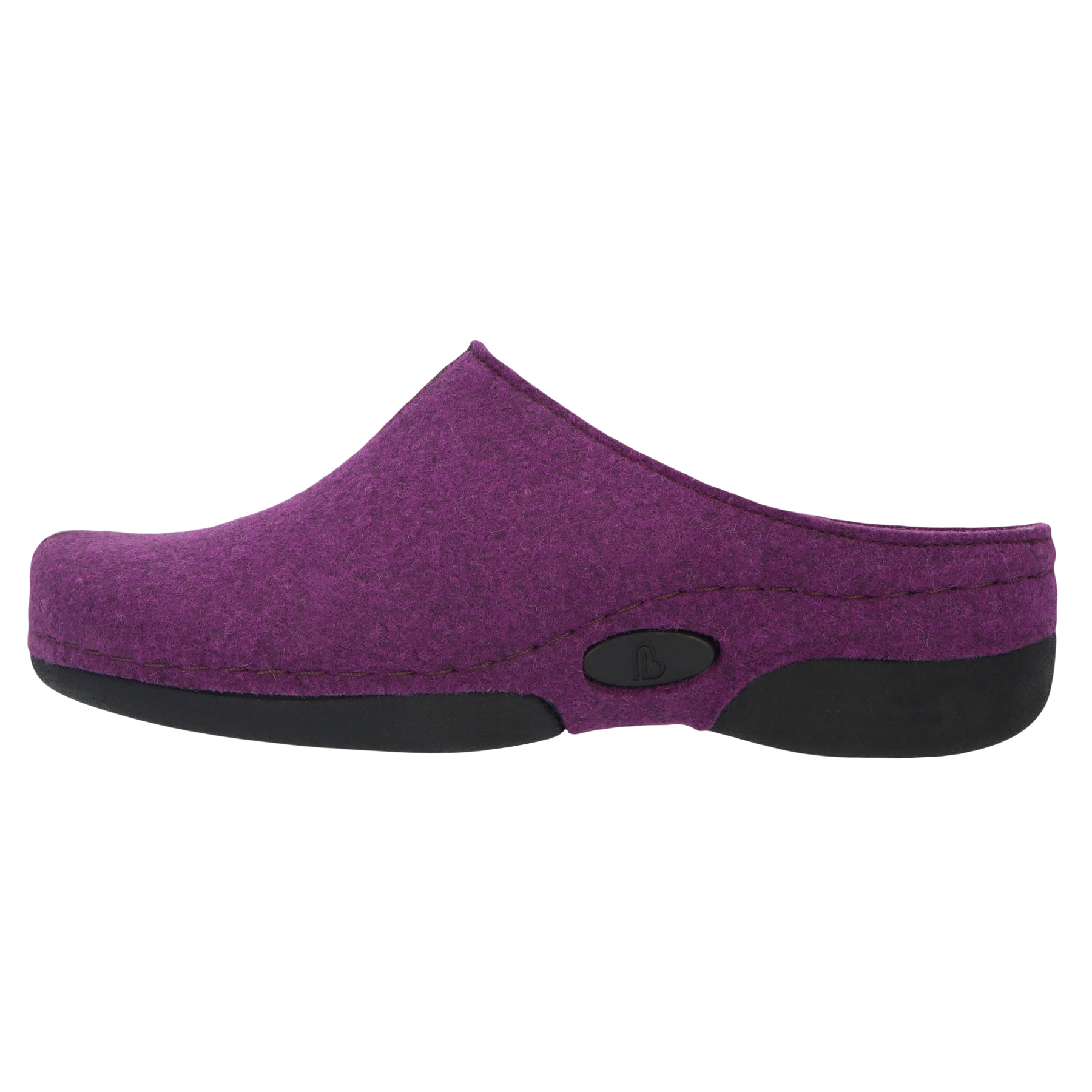 blaue hausschuhe seitenansicht links