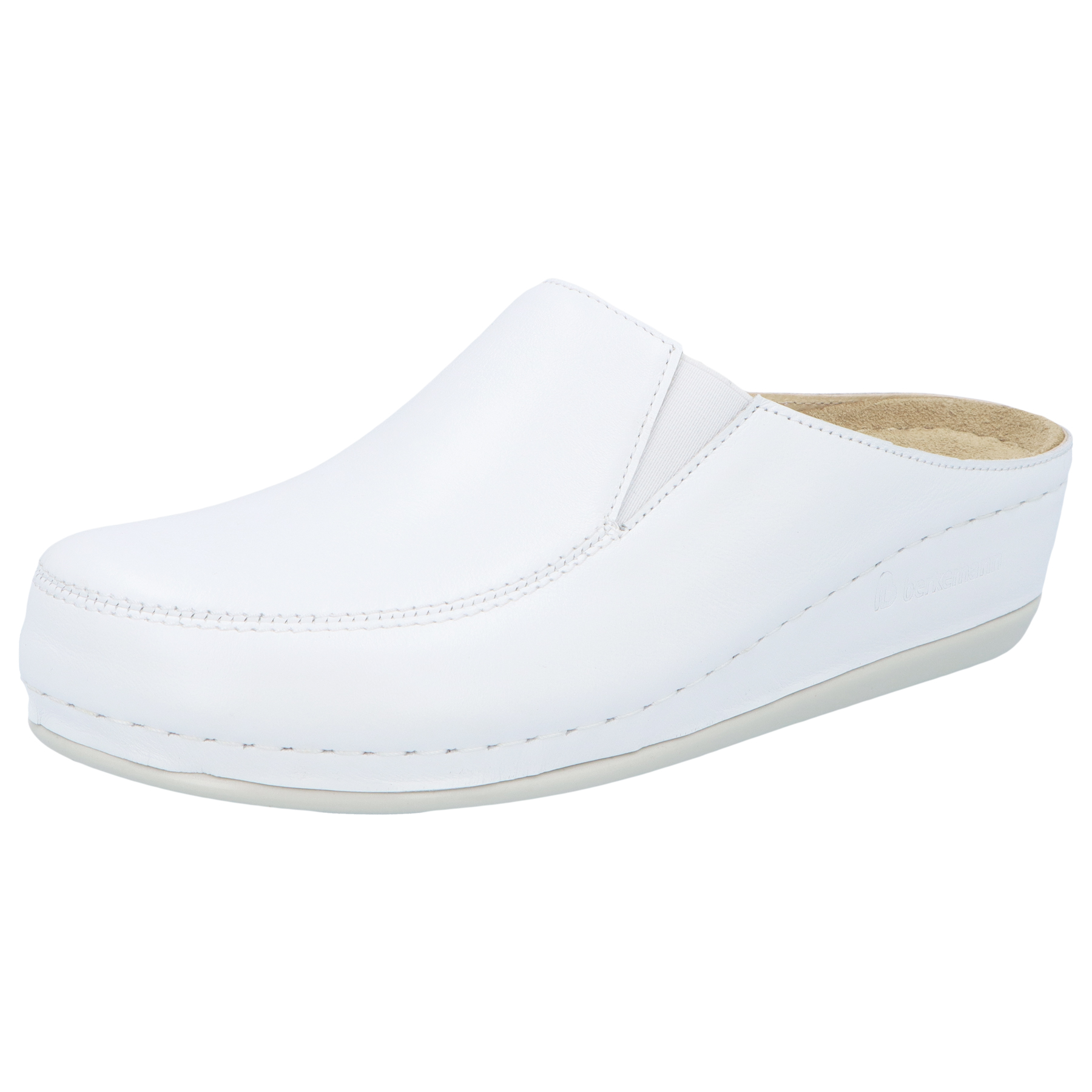 weiße clogs 3-4 ansicht