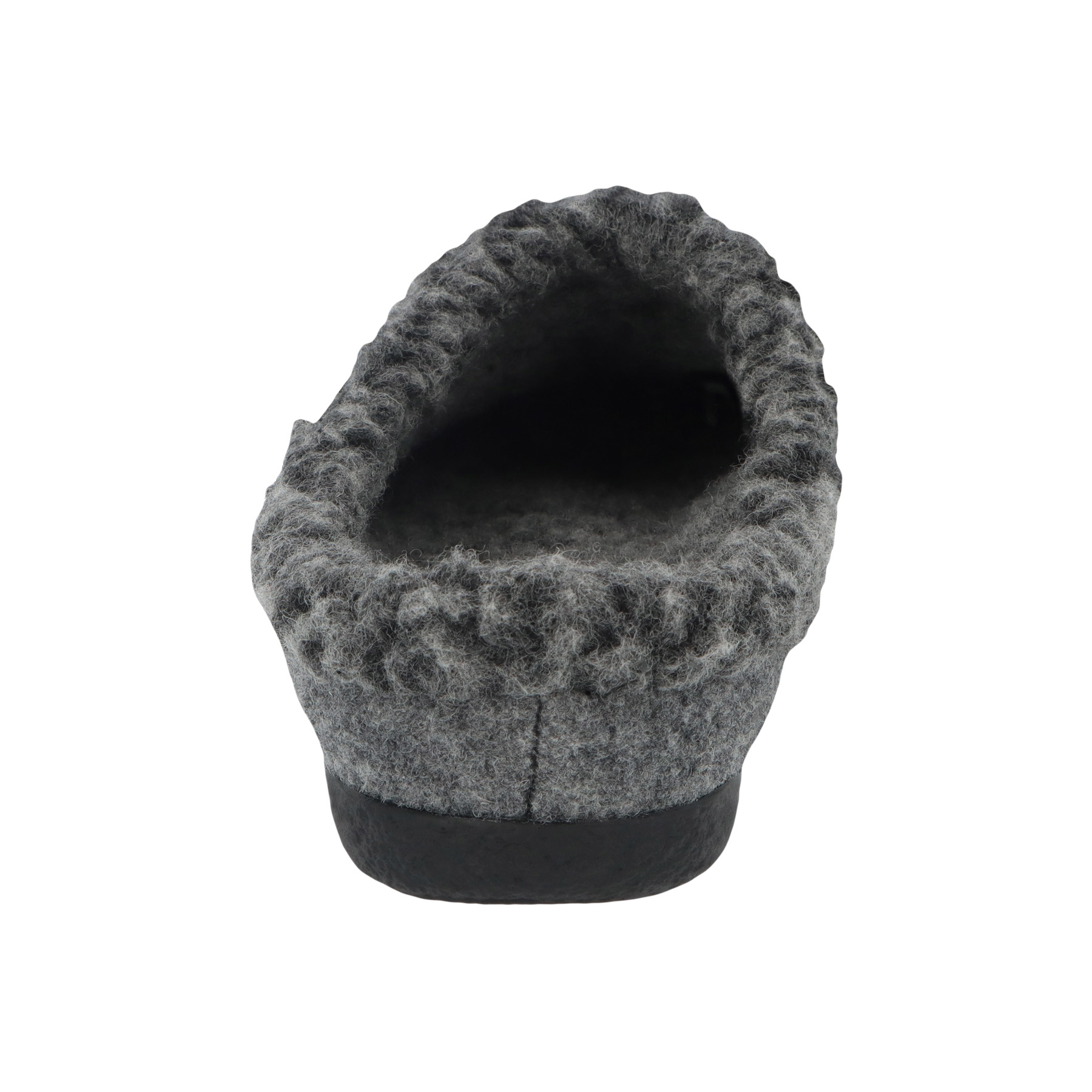 graue hausschuhe hinteransicht