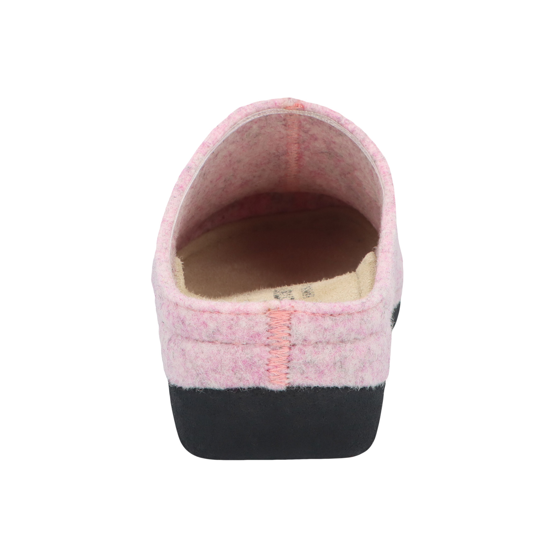 rote hausschuhe hinteransicht