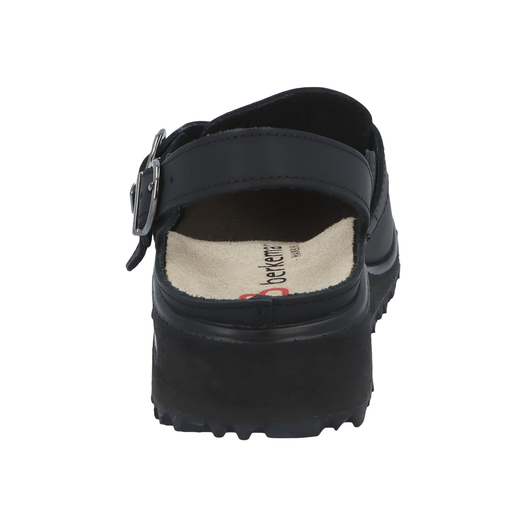 schwarze berufsschuhe hinteransicht