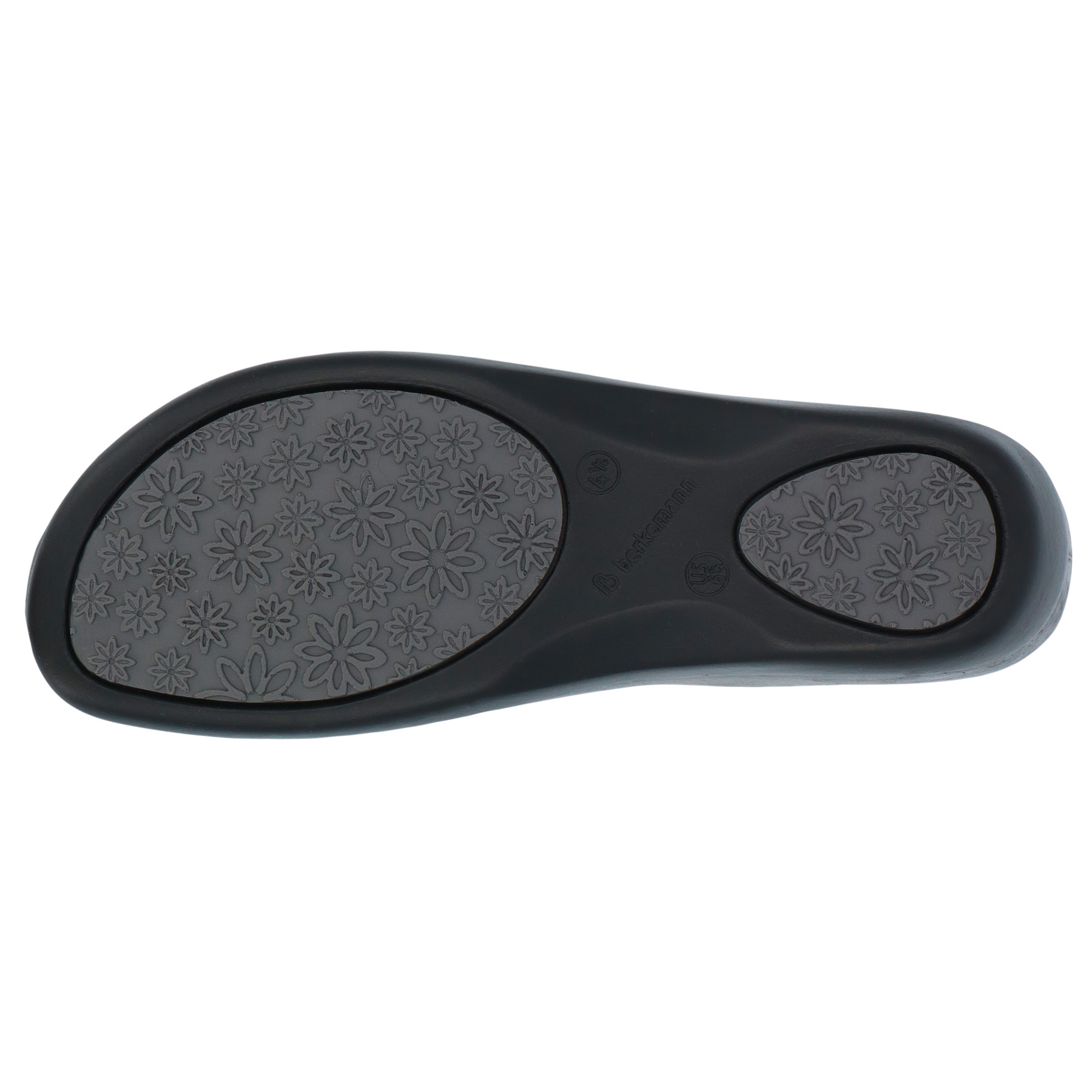 graue clogs sohlenansicht