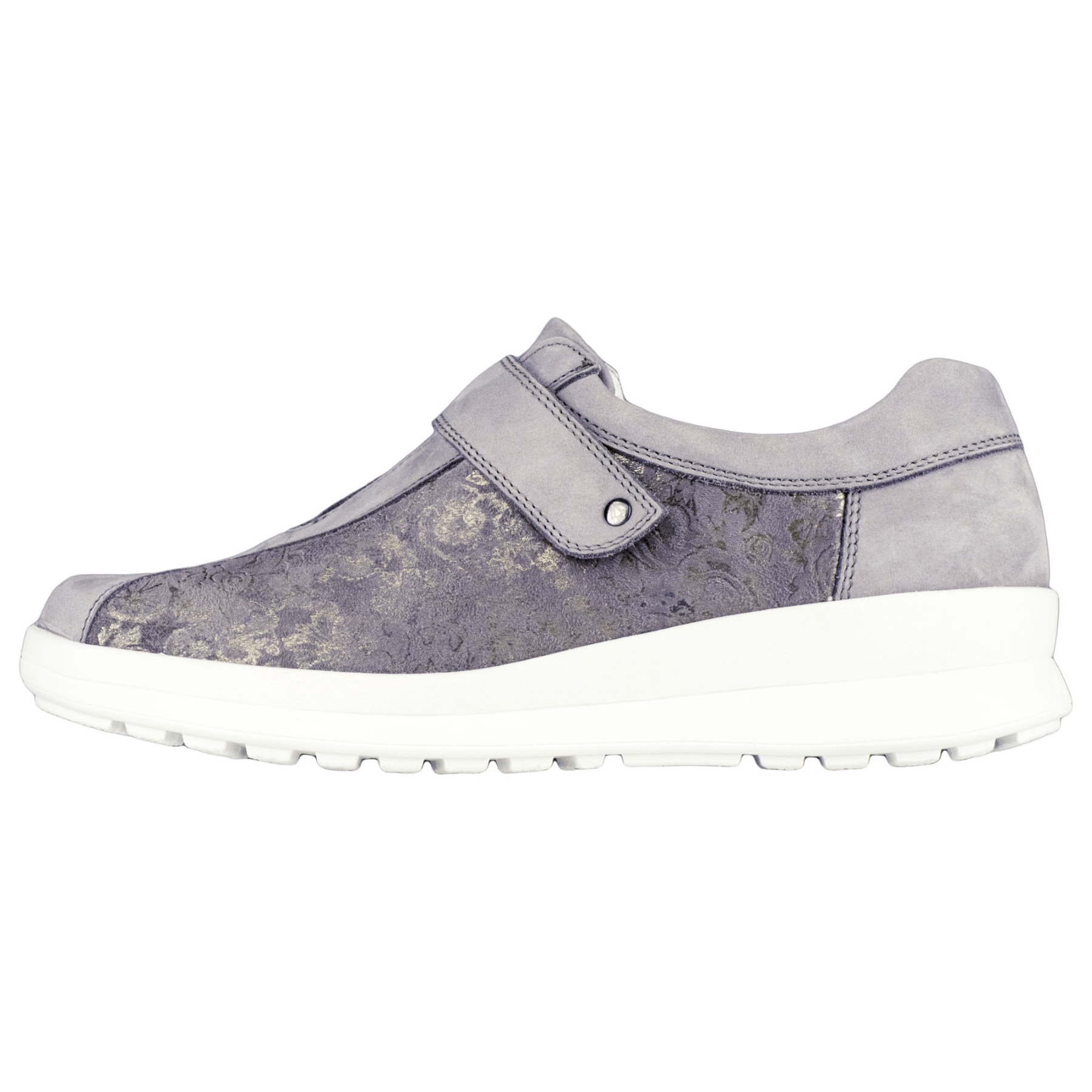 graue halbschuh seitenansicht links