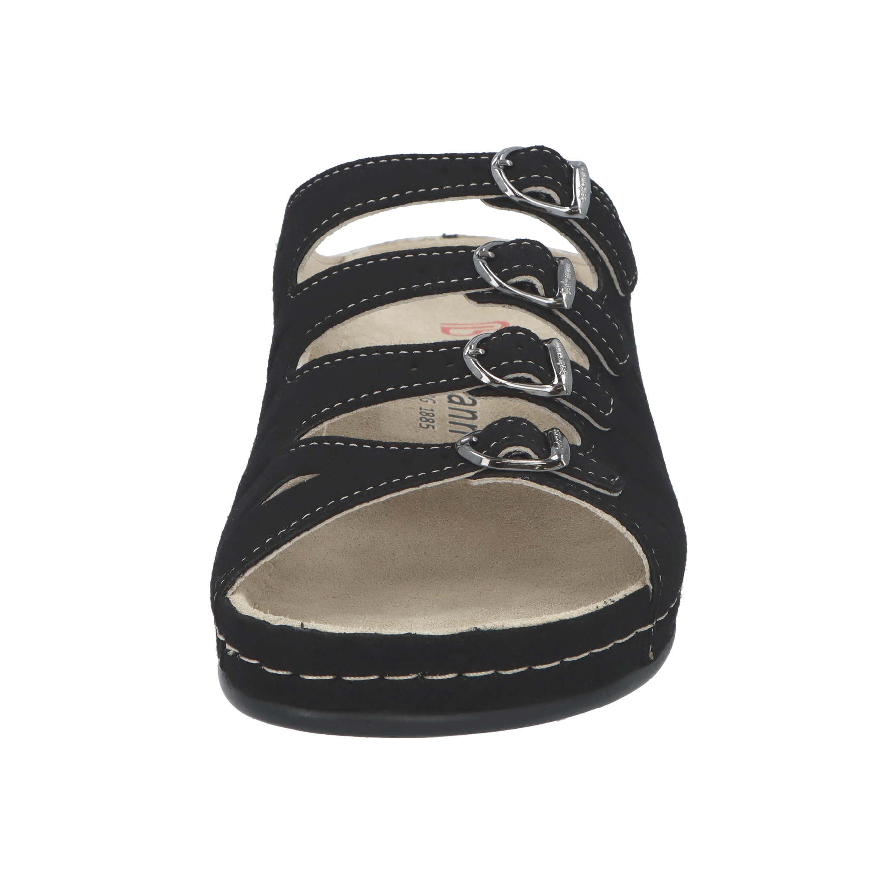 schwarze pantolette vorderansicht