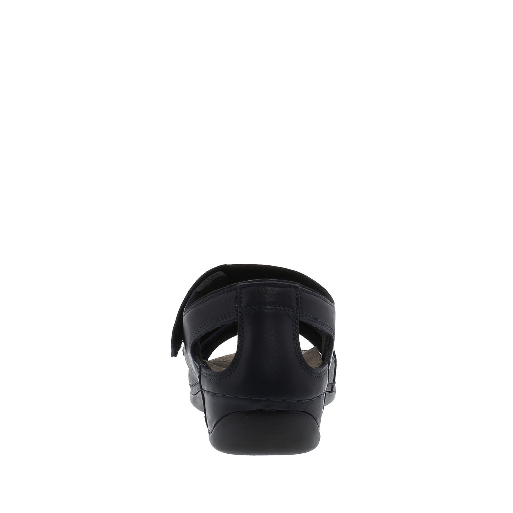 blaue sandale hinteransicht