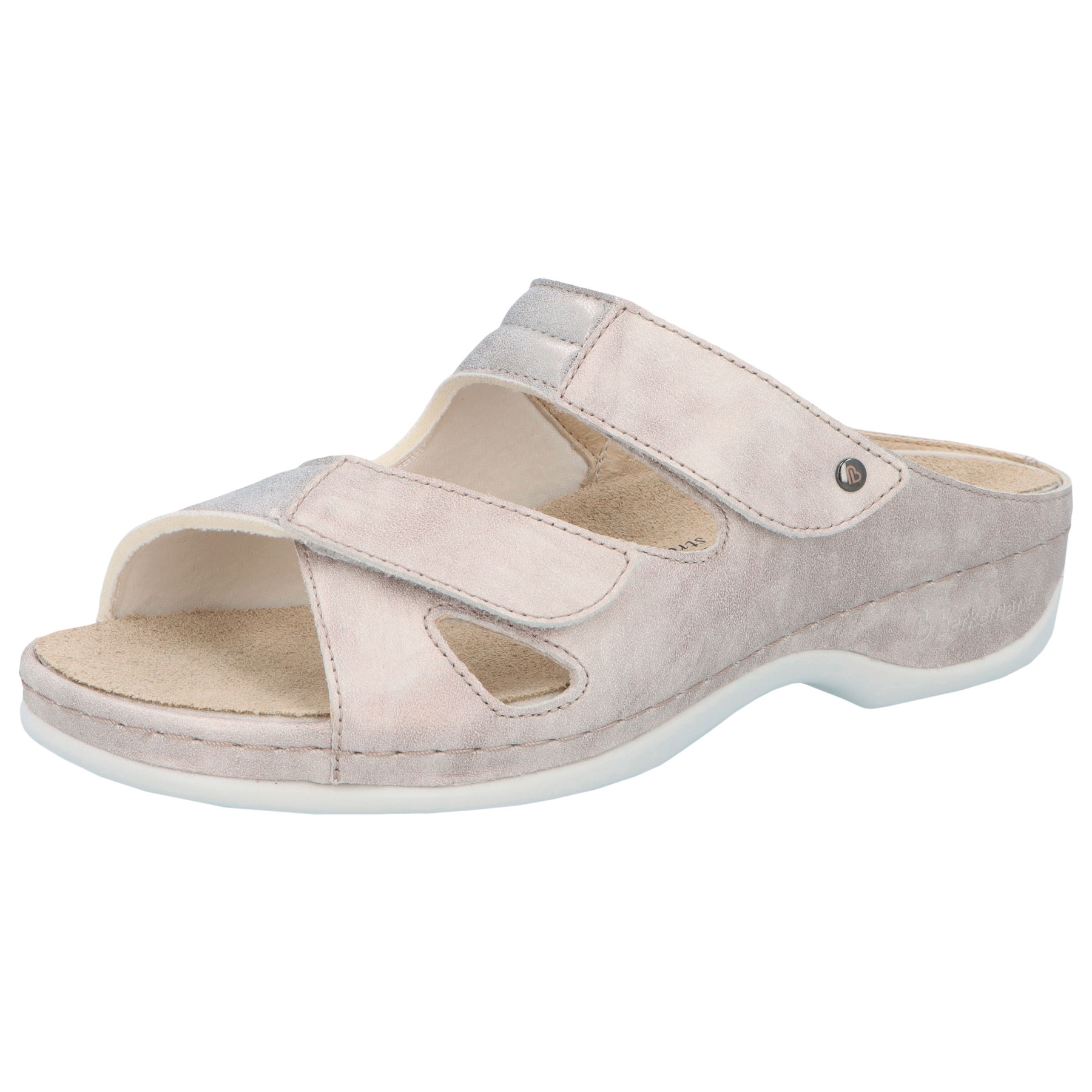 altsilber/silber Leder/Stretch