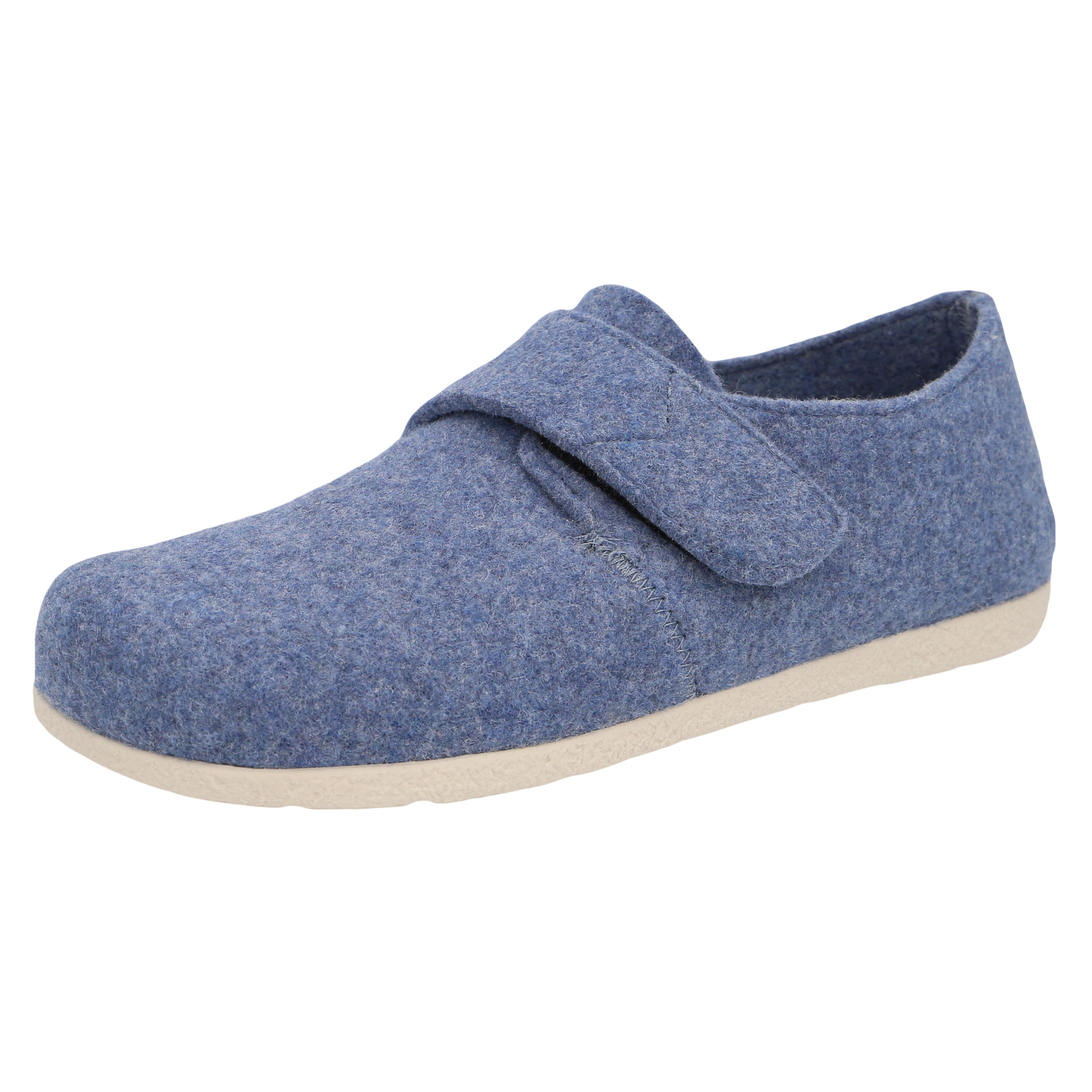 blaue hausschuhe 3-4 ansicht