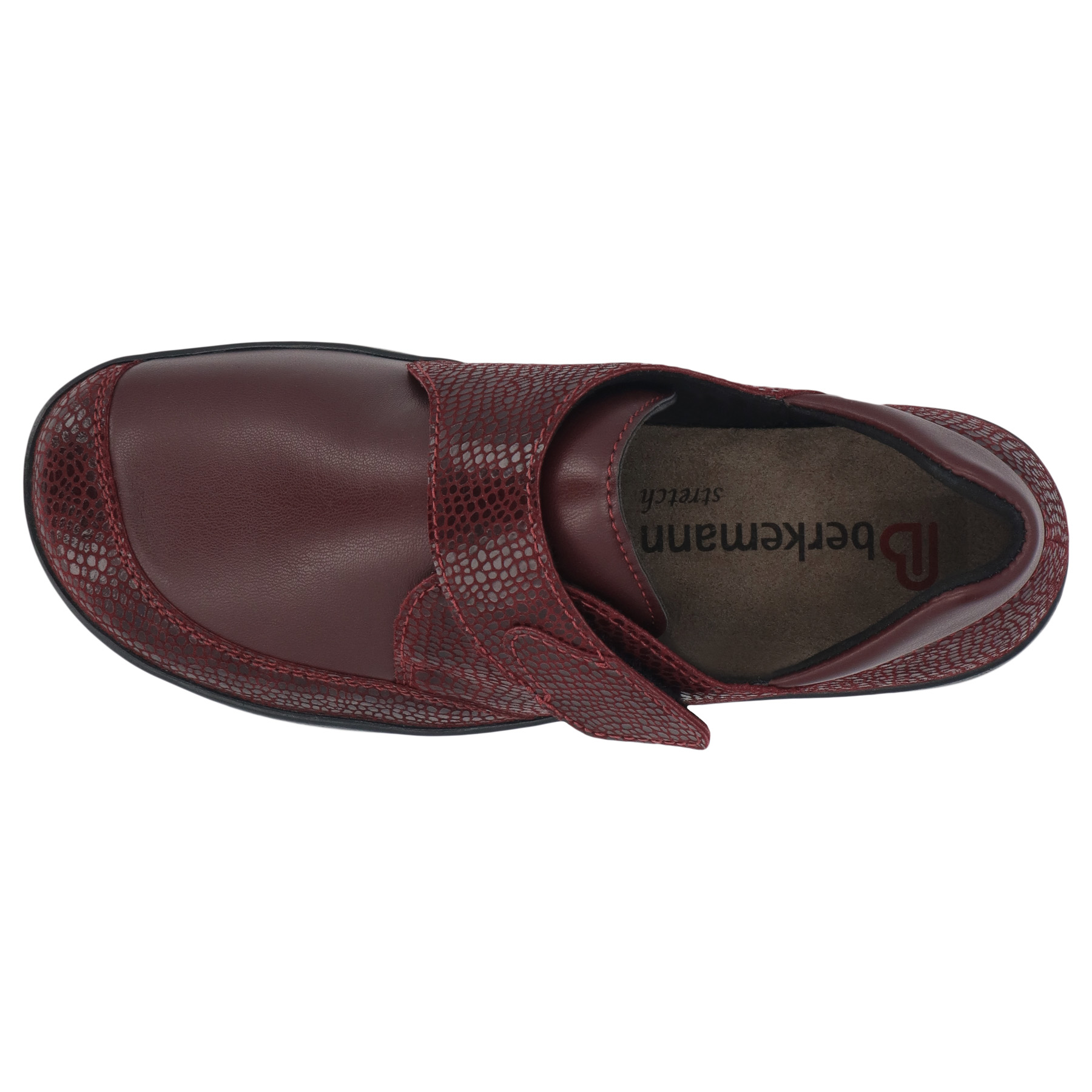 rote halbschuh draufsicht