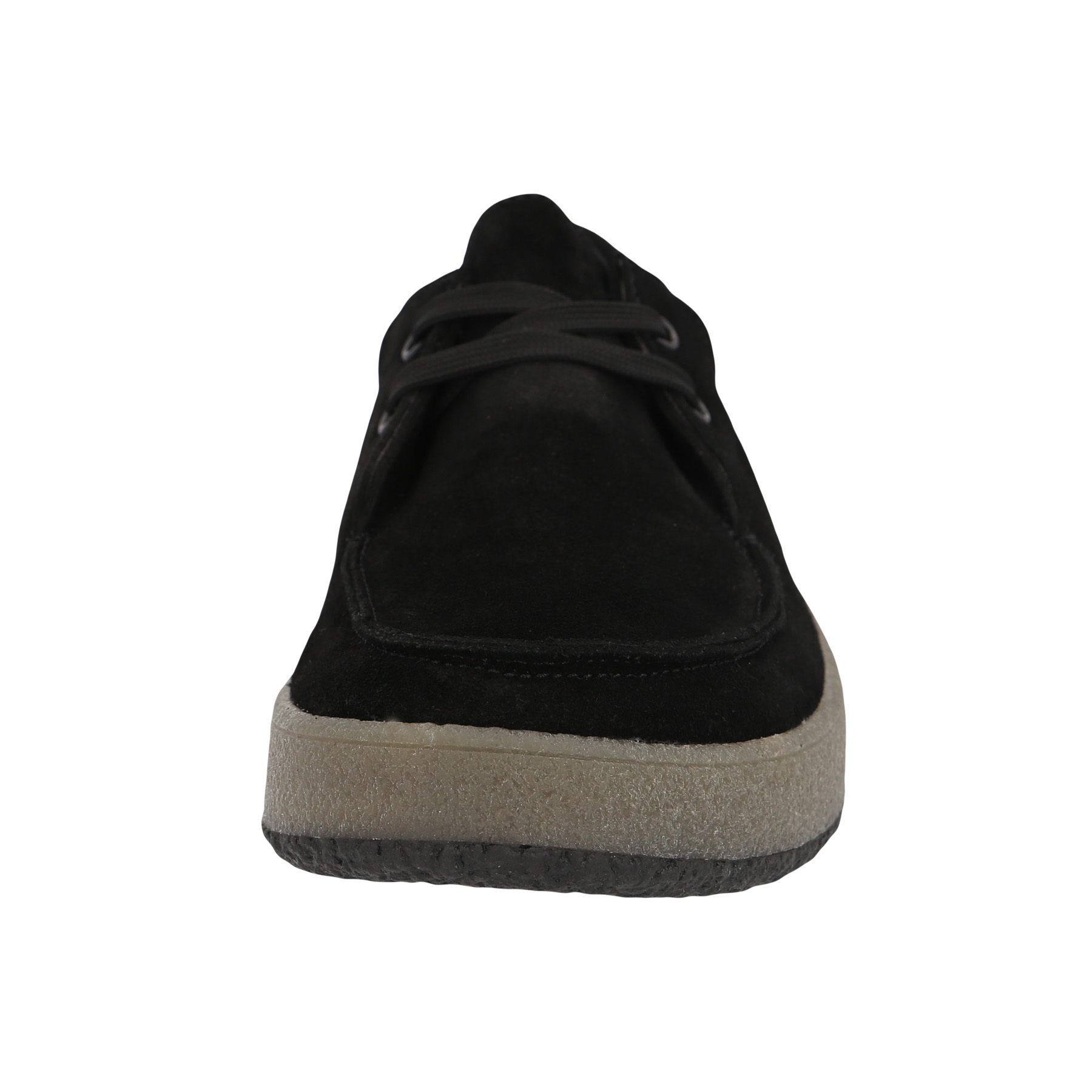 schwarze halbschuh vorderansicht