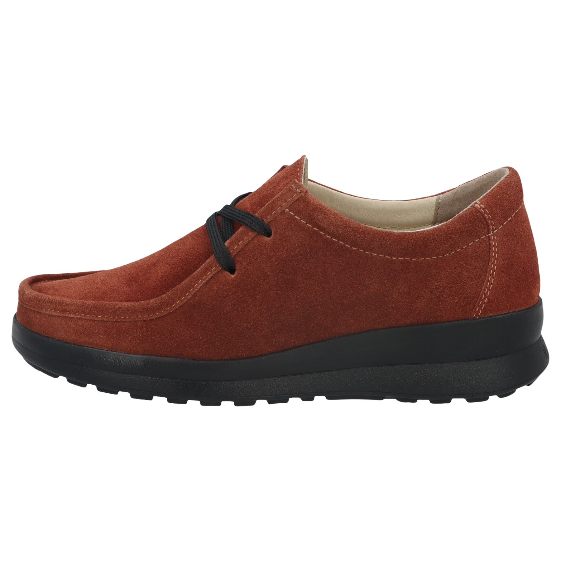 braune halbschuh seitenansicht links