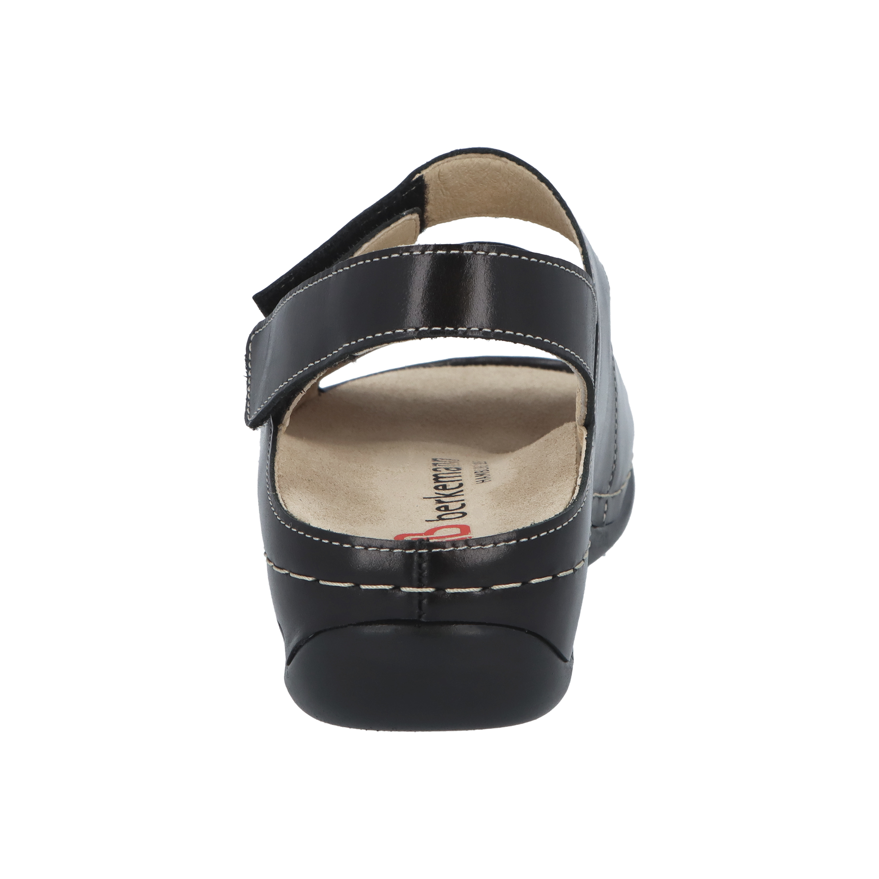 schwarze sandale hinteransicht