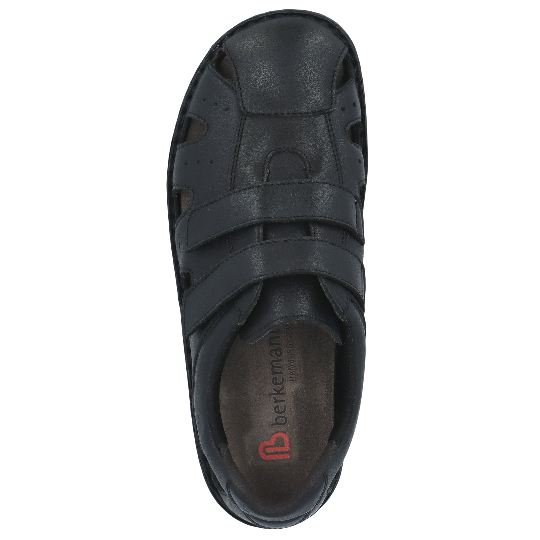 schwarze halbschuh draufsicht