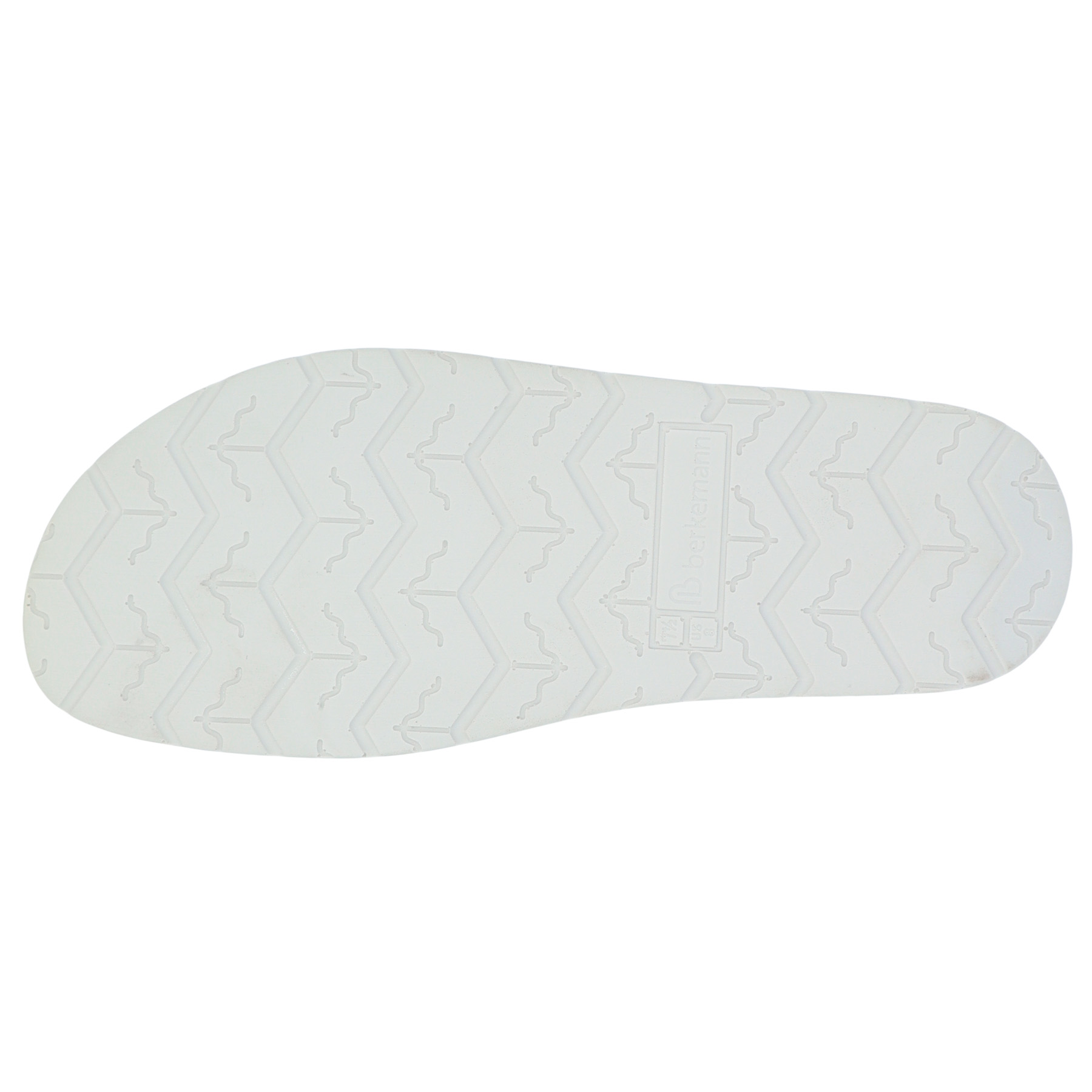 blaue pantolette sohlenansicht