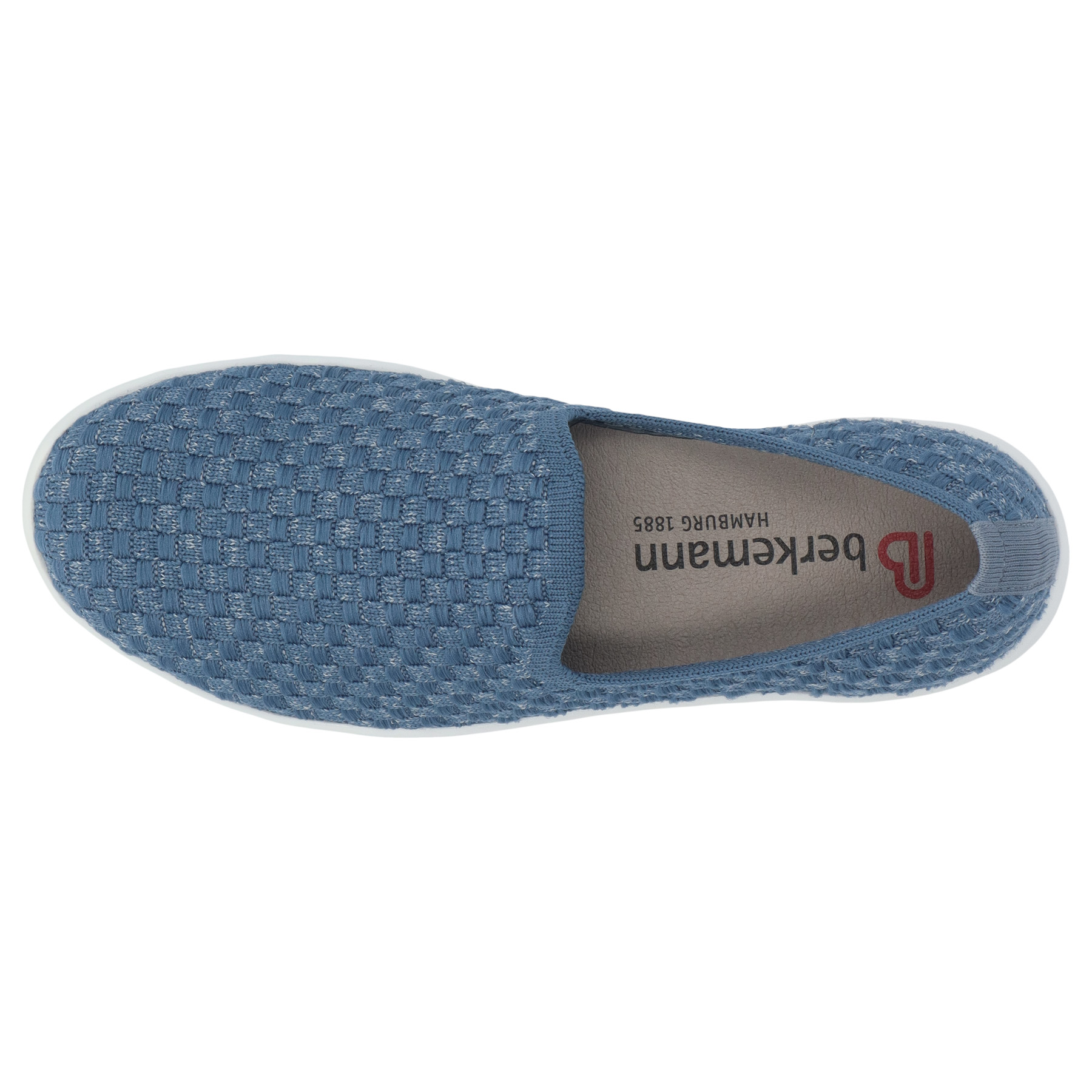blaue halbschuh draufsicht