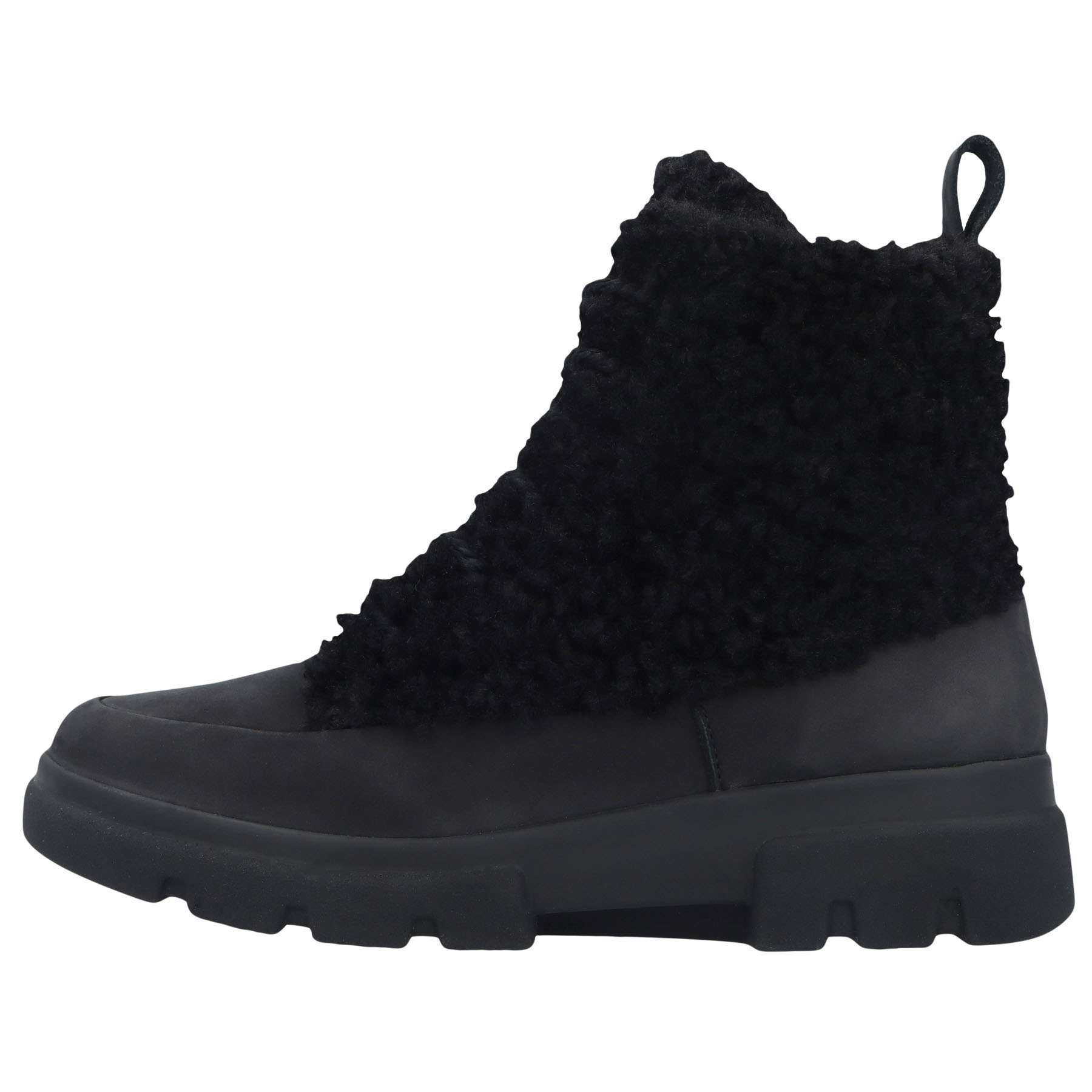 schwarze stiefeletten seitenansicht links