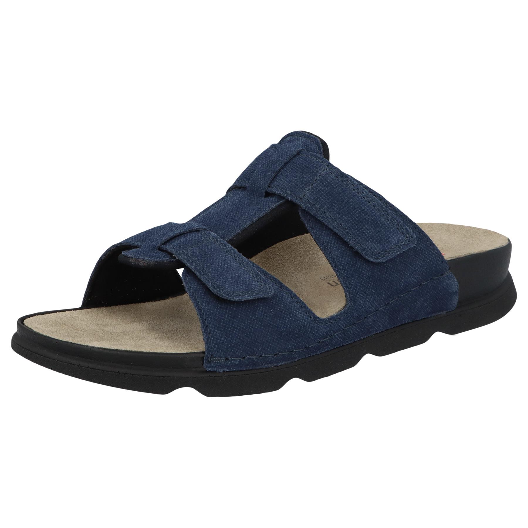 blaue pantolette 3-4 ansicht