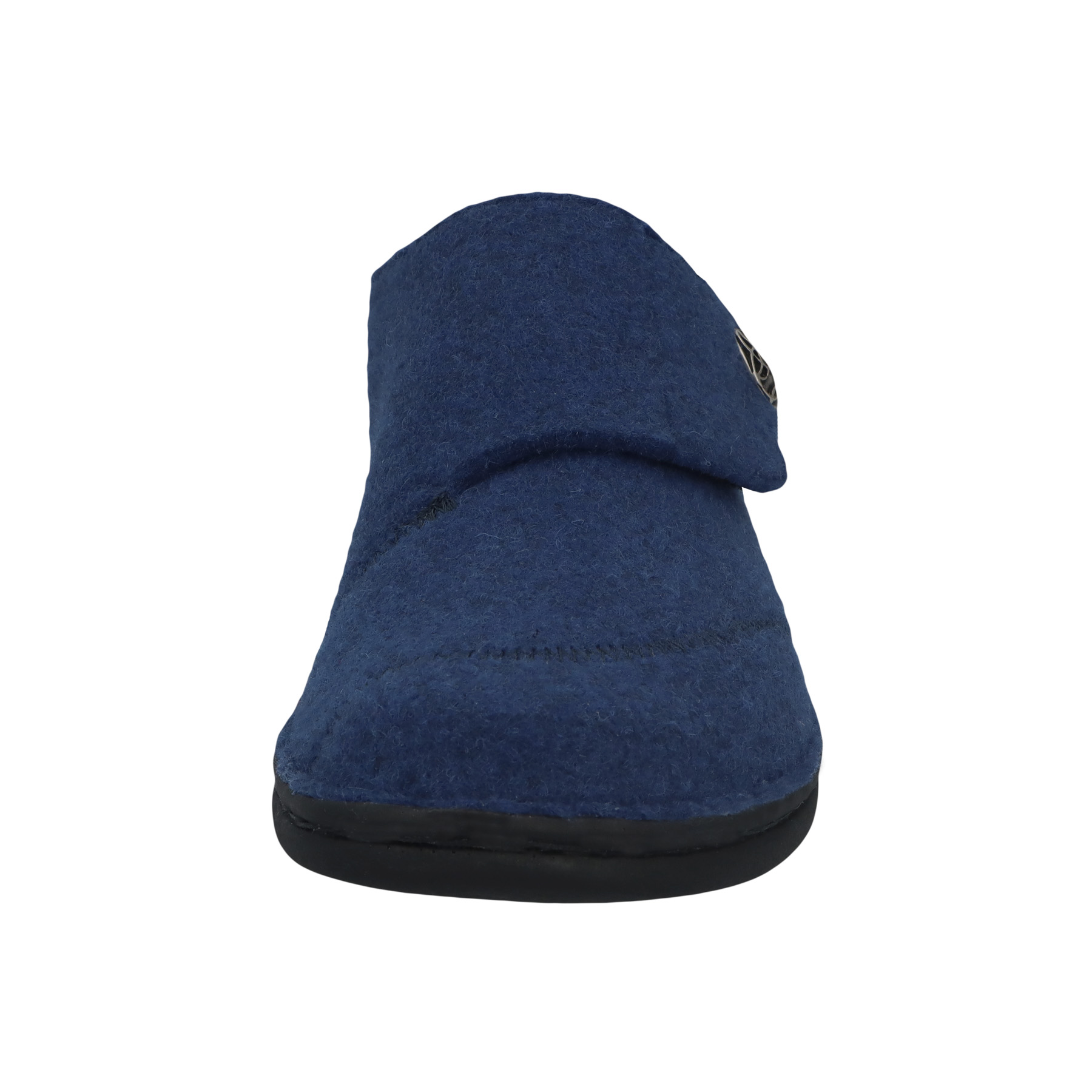 blaue hausschuhe vorderansicht