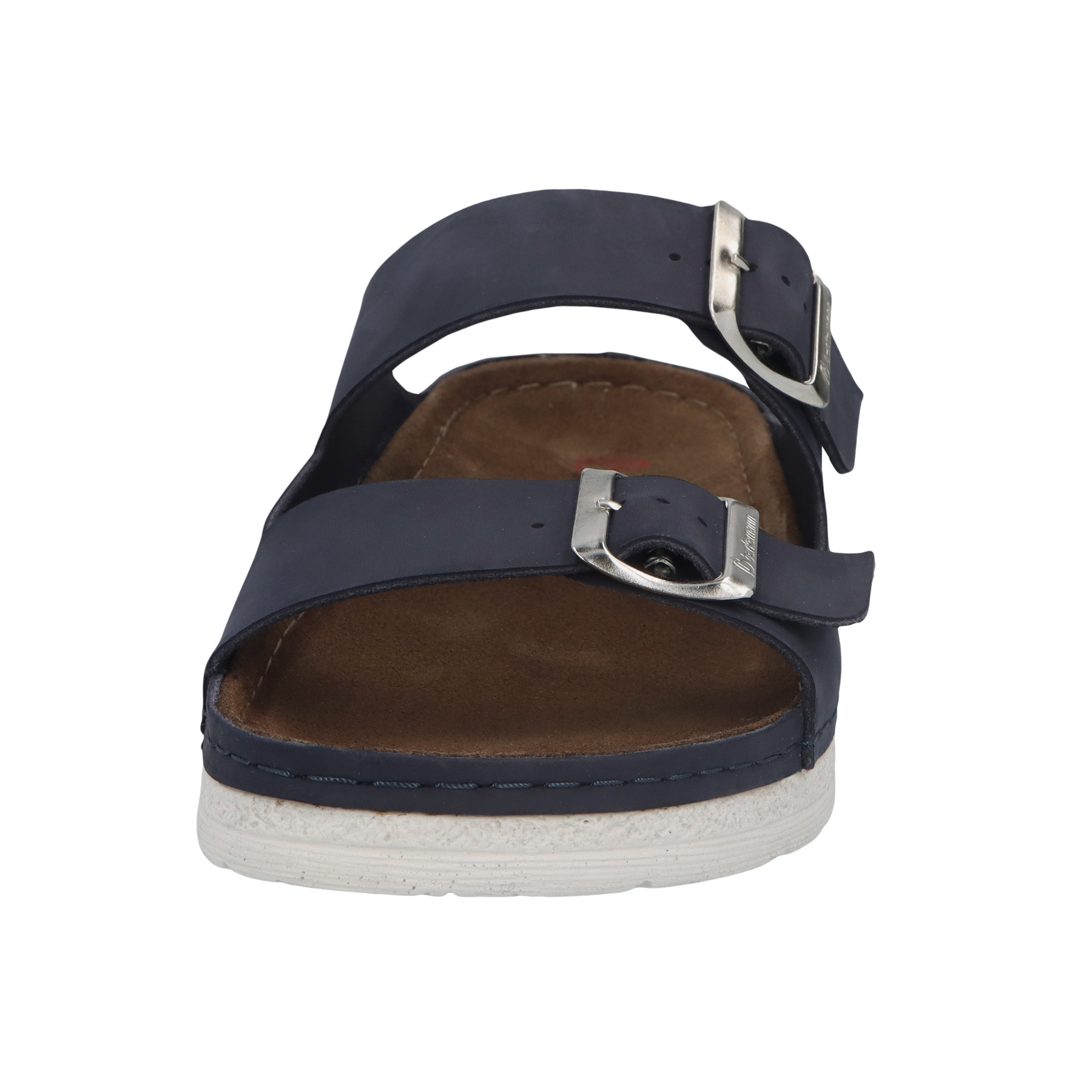 blaue pantolette vorderansicht